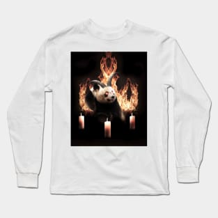 Demonic Demon Panda Long Sleeve T-Shirt